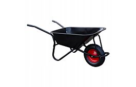 Construction wheelbarrow 115L made of galvanized sheet black