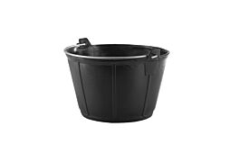 Flexi black bucket with handle 23 ltr