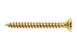 Hardened countersunk flat head wood screw with full thread PZ drive KDH-5060(X5)  5,0 x 60 mm