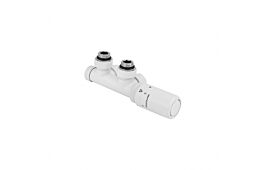 Combined thermostatic radiator angled valve MULTIFLOW New MFN-W-P white, right